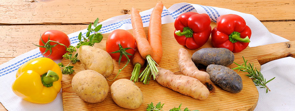 Kartoffeln und Gemüse